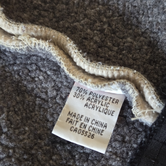 Vintage OP Ocean Pacific Polar Fleece Vest Mens Sz XL Full Zip Sleeveless Jacket - Picture 7 of 7